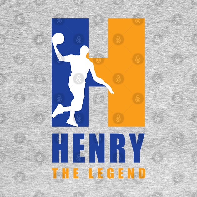 Henry Custom Player Basketball Your Name The Legend by Baseball Your Name